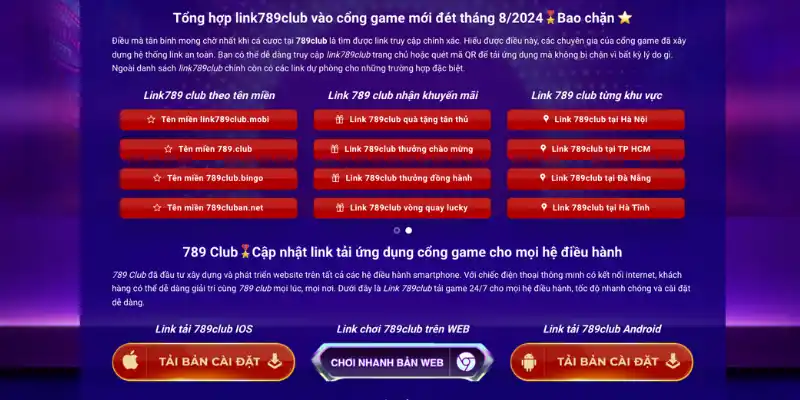 Link789club.mobi cung cấp link tải chính thống và hỗ trợ hướng dẫn