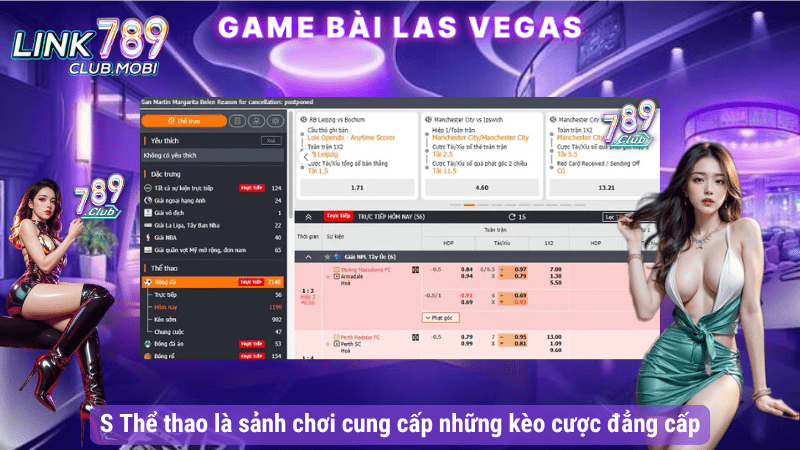 S Thể thao là sảnh chơi cung cấp những kèo cược đẳng cấp