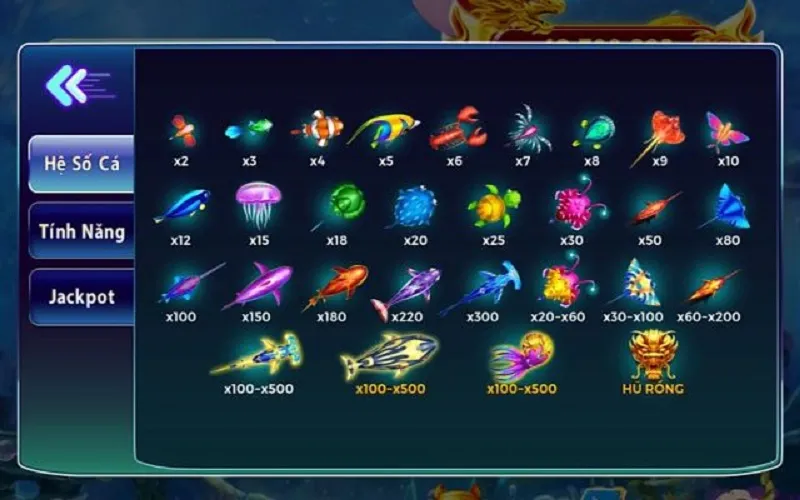 Sinh vật đa dạng với hệ số thưởng đầy hấp dẫn