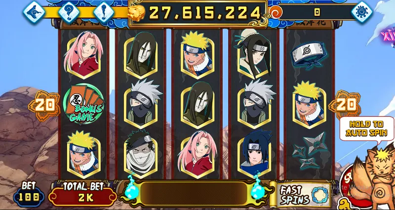 Naruto slot có nhiều biểu tượng đặc biệt có giá trị