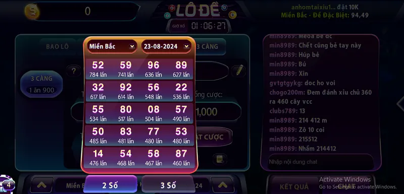 Tỷ lệ trúng đề 3 càng lên đến 900 lần số tiền cược