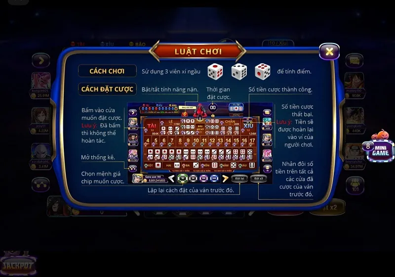 Luật chơi Sicbo đơn giản, dễ tham gia