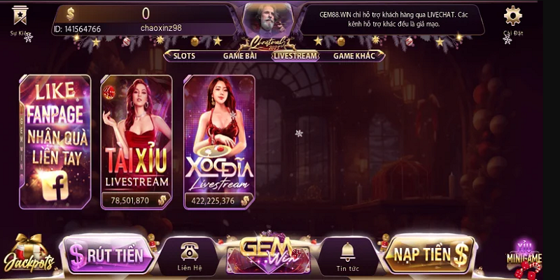 Nhiều sự kiện hấp dẫn được áp dụng trong trò chơi Gemwin